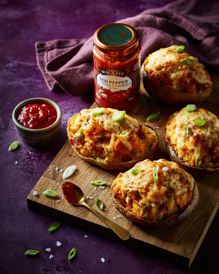 Twice Baked Potatoes with Bacon & Cheese