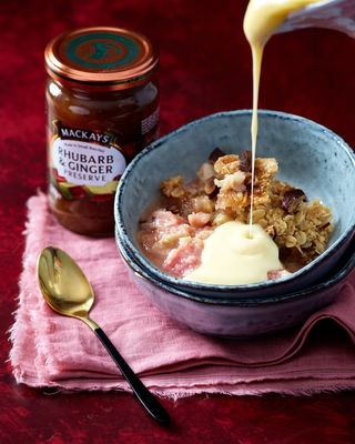 Rhubarb & Ginger Crumble